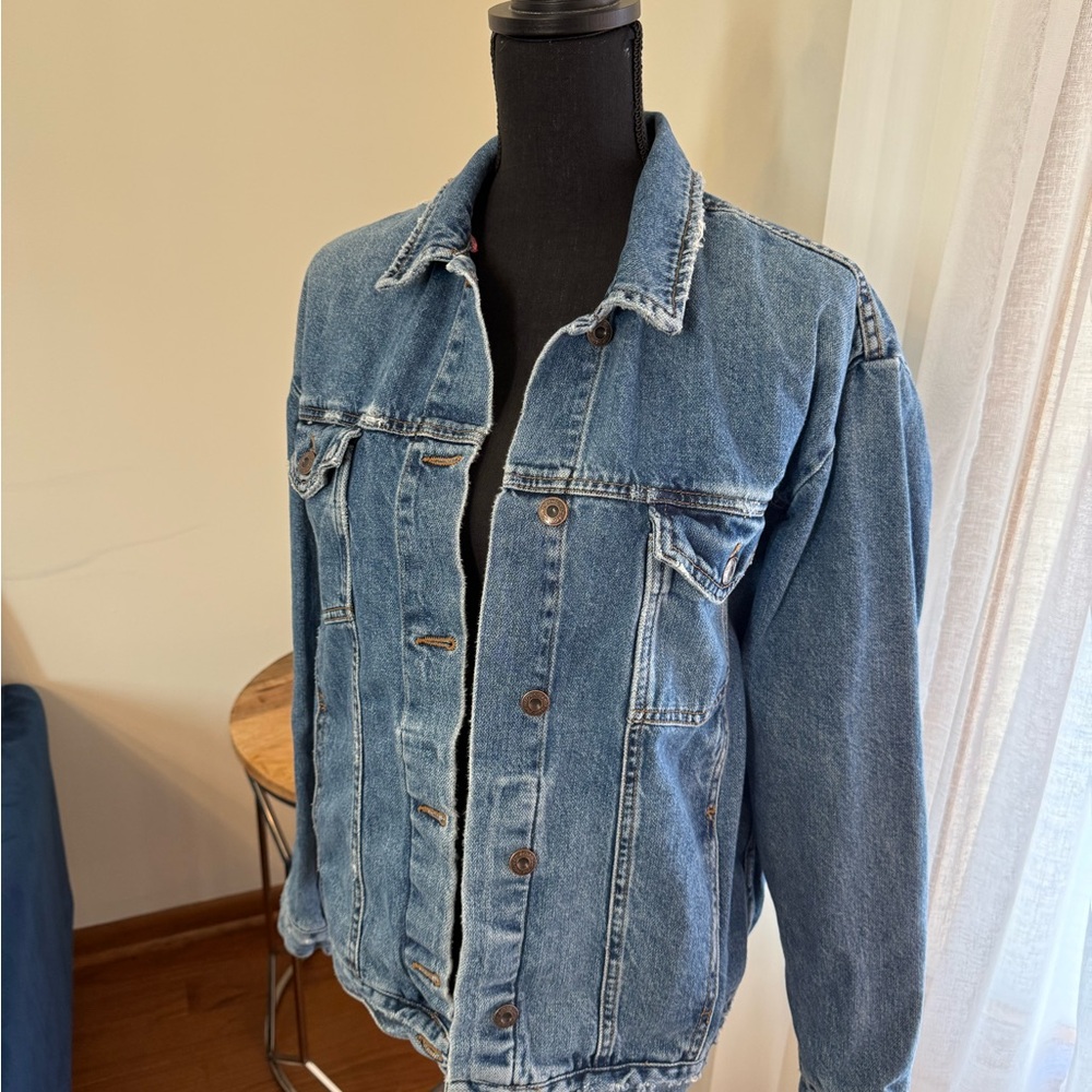 Free People Blue Denim Jacket